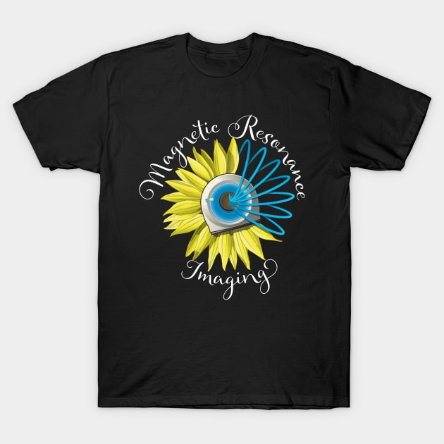 MRI Magnetic Resonance Imaging T-Shirt by LaughingCoyote